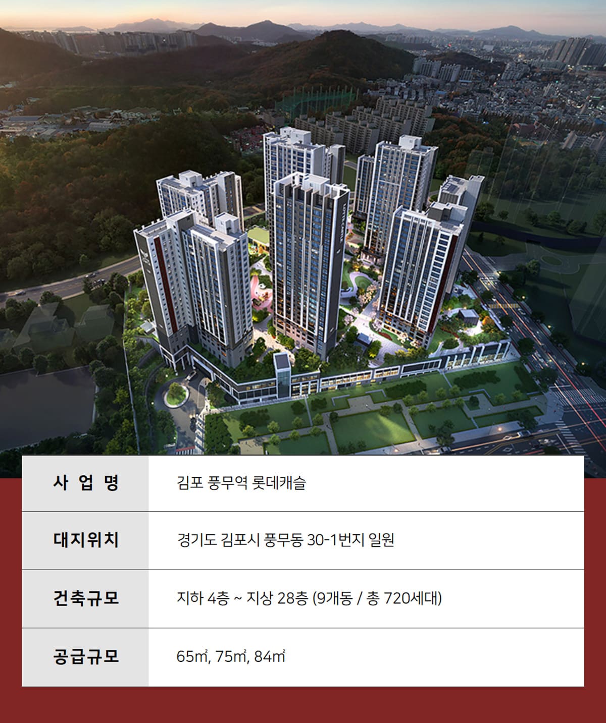 김포 풍무역 롯데캐슬